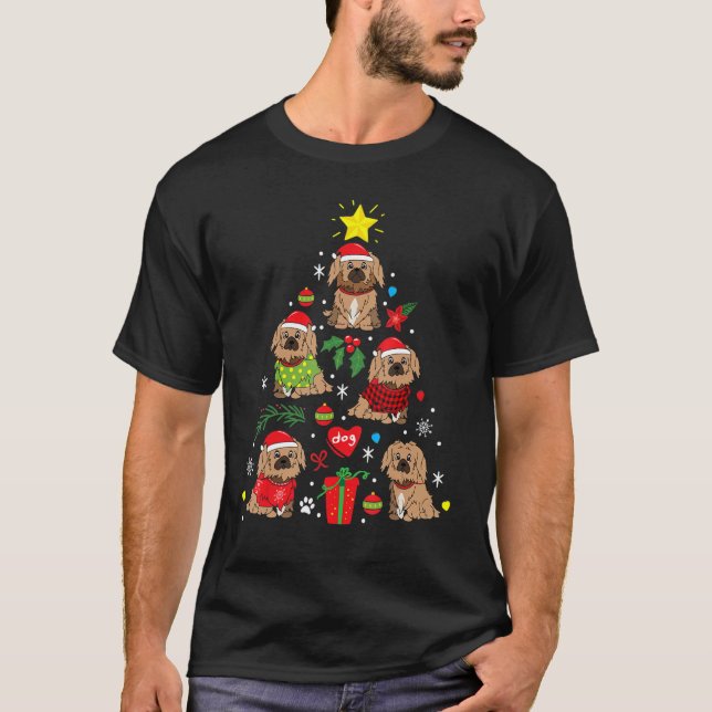 Camiseta Ornamento de Árvores de Natal em Pekingese - Dom d (Frente)