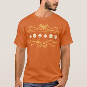 Camiseta Ornamento Dourado do Conjunto Polidedral Victorian