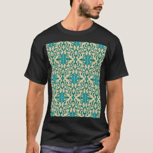 Camiseta Ornamento Floral: Moderno Fashionável Sem Semente