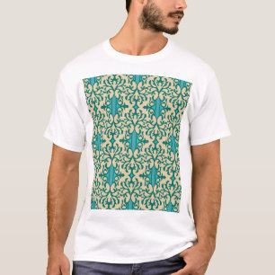 Camiseta Ornamento Floral: Moderno Fashionável Sem Semente
