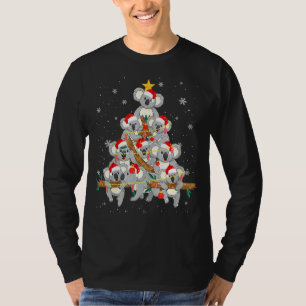 Camiseta Ornamento Koala Decoração Árvore de Natal Tee Xmas