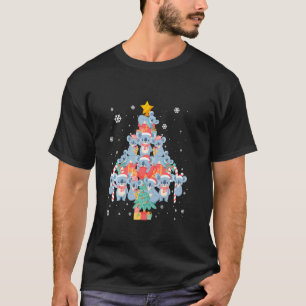 Camiseta Ornamento Koala Decoração de Natal Árvore Santa Ha