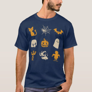 Camiseta ornamentos de Halloween