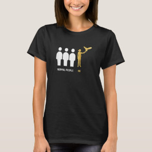 Camiseta Ornitologia de Falcões Femininos Falcão Normal