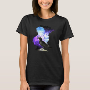 Camiseta Ornitologia De Raven E Night Moon Blackbird
