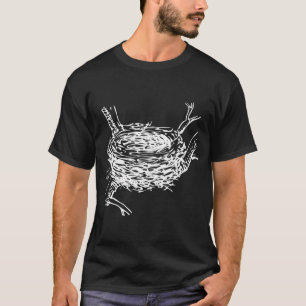 Camiseta Ornitologia do ninho do pássaro