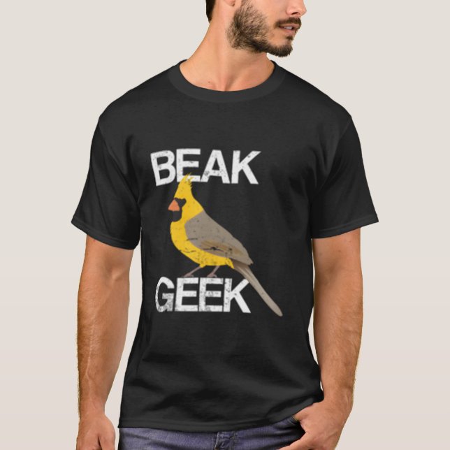 Camiseta Ornitólogo Nerd Beak Geek Birdwatch Bird (Frente)