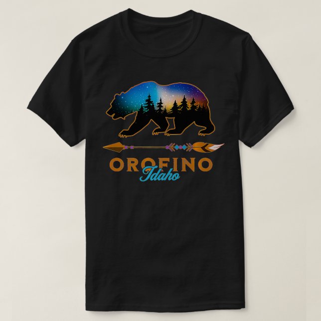 Camiseta Orofino Idaho Souvenir Premium  (Frente do Design)