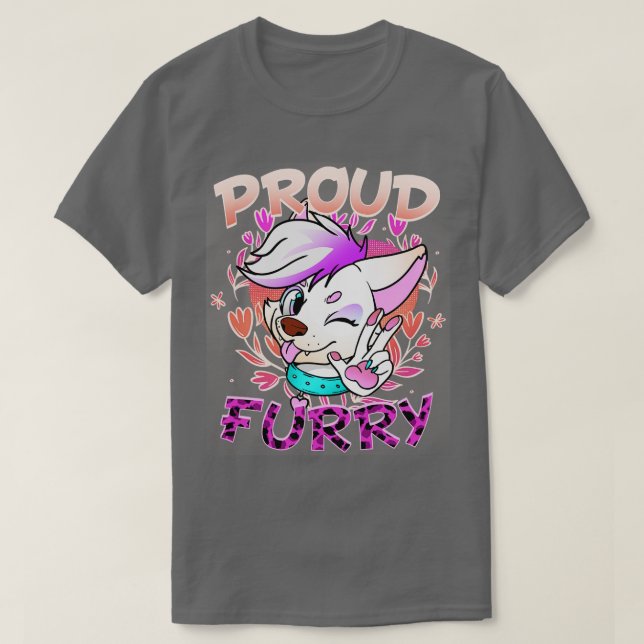 Camiseta Ororgulho-me de Furries retrata o Fandom 6 (Frente do Design)