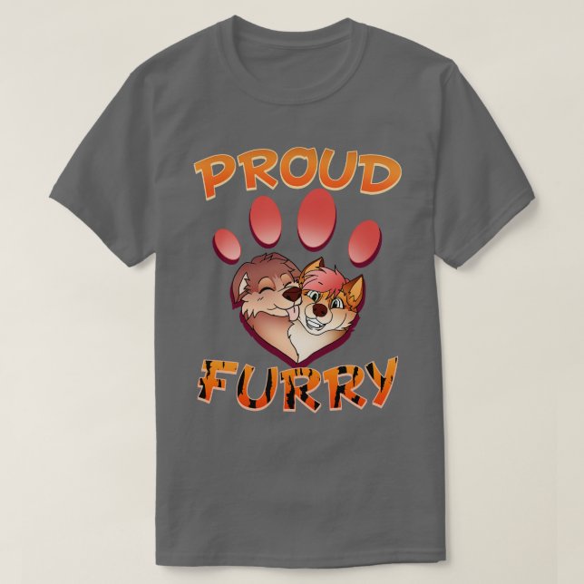 Camiseta Ororgulho-me de Furries retrata o Fandom 9 (Frente do Design)