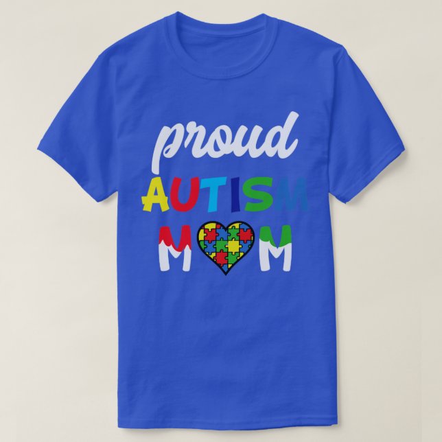 Camiseta Ororgulhoso Autismo Mãe (Frente do Design)