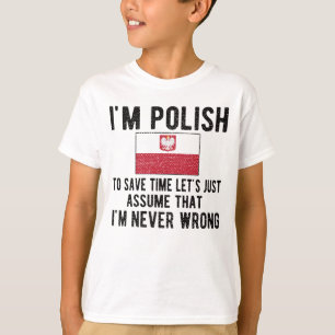 Camiseta Ororgulhoso Polônia de Patrimônio Polonês Raíz