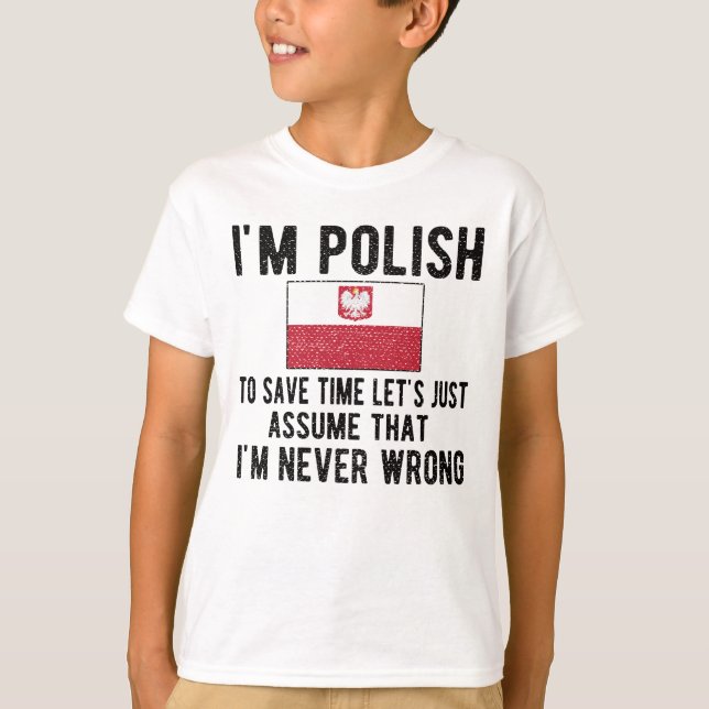 Camiseta Ororgulhoso Polônia de Patrimônio Polonês Raízes B (Frente)