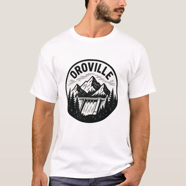 Camiseta Oroville California - Emblem design (Frente)