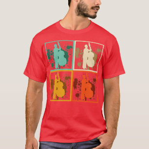 Camiseta Orquestra Cello Música Cello Retro Cellist