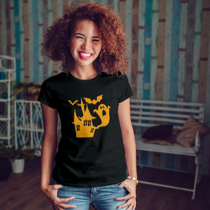 Camiseta Orquestra de Halloween Laranja