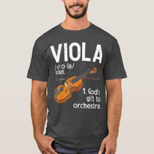 Camiseta Orquestra de Música de Jazz de Viola Tocador de Ba