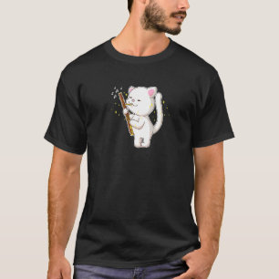 Camiseta Orquestra de Música Fagotista Gato Tocando Fagote