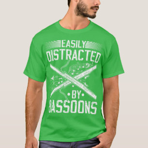 Camiseta Orquestra Do Jogador De Basson Facilmente Distraid