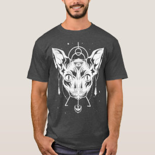 Camiseta Orquestra Egípcia Pagan Sphynx Cat Wicca Witch Oc