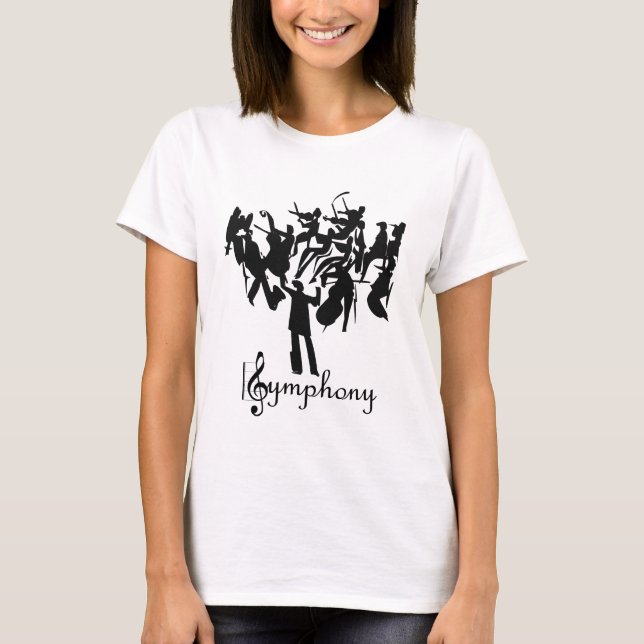 Camiseta Orquestra SYMPHONY em design estilizada (Frente)
