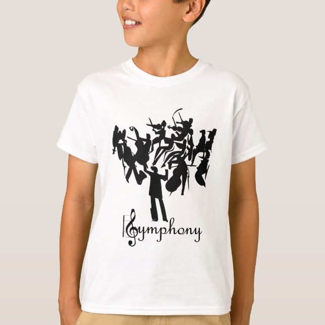 Camiseta Orquestra SYMPHONY em design estilizada (Frente)