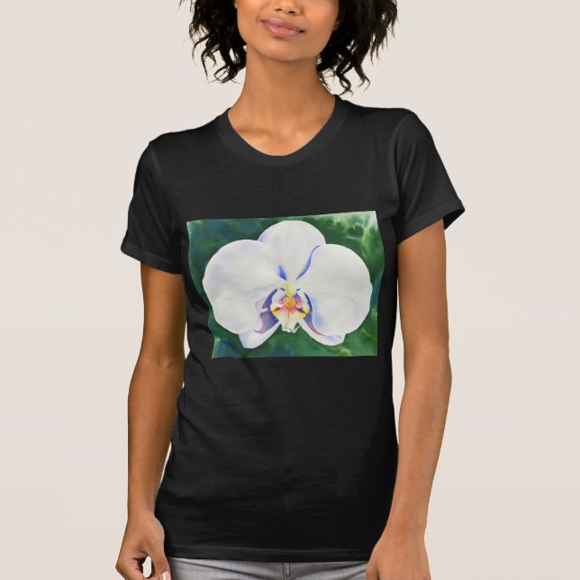 Camiseta Orquídea branca (Frente)
