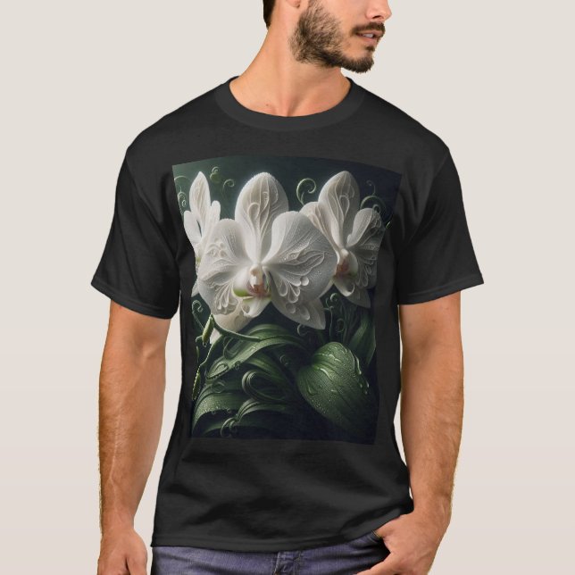 Camiseta Orquídea Branca (Frente)