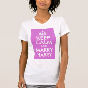 Camiseta Orquídea Mantenha Calma e Harry Casado