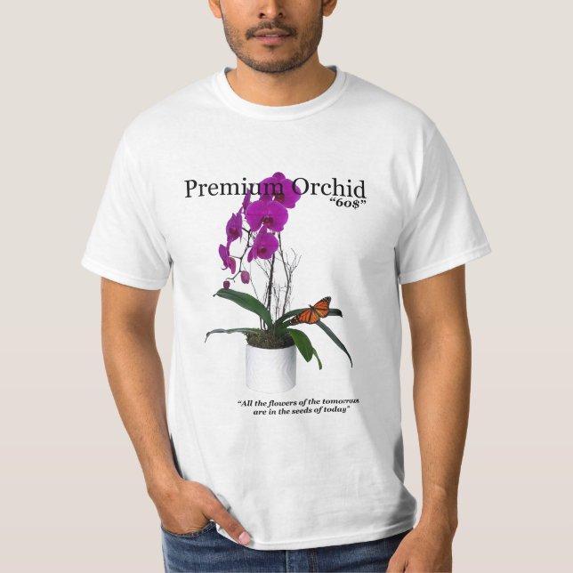 Camiseta Orquídea Premium (Frente)