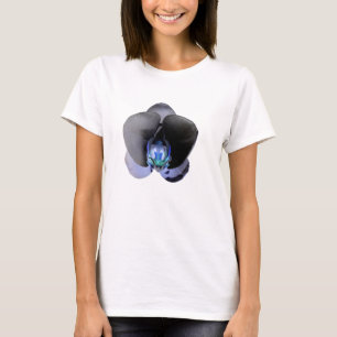 Camiseta Orquídea preta