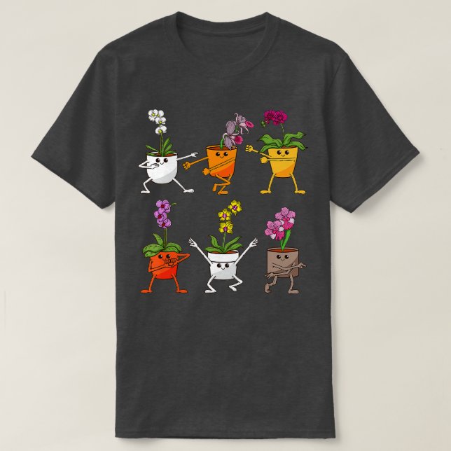 Camiseta Orquídea-tenda-de-jardinagem (Frente do Design)
