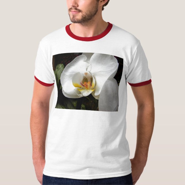 Camiseta Orquídeas brancas (Frente)