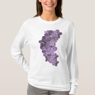 Camiseta Orquídeas-Flor Violetas