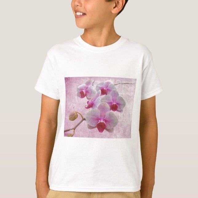 Camiseta Orquídeas-Mama rosa - Phalaenopsis (Frente)