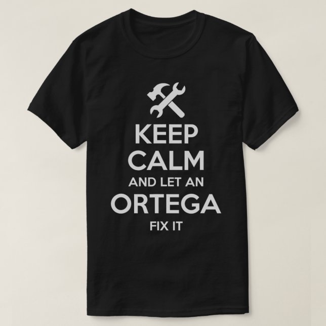 Camiseta ORTEGA Funny Surname Birthday Family Tree Sindicat (Frente do Design)