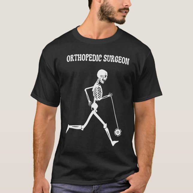 Camiseta Orthopedic Surgeon Skeleton Running Orthopedics (Frente)