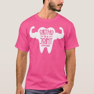 Camiseta Orto É Um Esforço Conjunto Humor Ósseo Humor Ortop