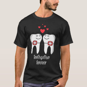 Camiseta Ortodontista Traz Ortodontia Juntas Para Sempre