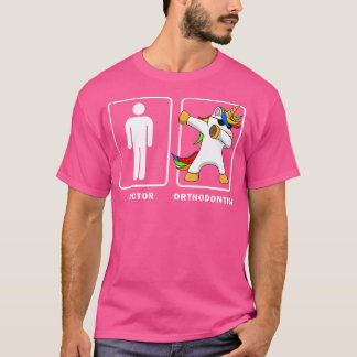 Camiseta Ortodontista Vs Doutor Dabbing Unicorus Médico