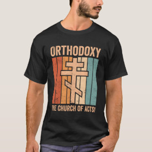 Camiseta Ortodoxia Ortodoxa Cruzada Ortodoxia Igreja de Um