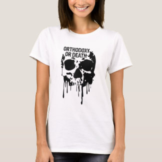 Camiseta Ortodoxia ou Morte Dígito Russo Ortodoxo Oriental