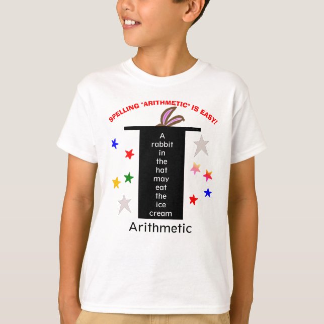 Camiseta Ortografia Aritmética - Barras Mágicas (Frente)