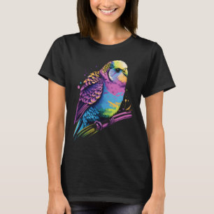 Camiseta Ortografia Bugerigar Parakeet Bird Aestic Vaporwav
