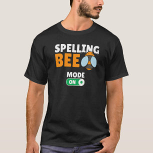 Camiseta Ortografia de Jogo de Abelha Competitiva Ortografi