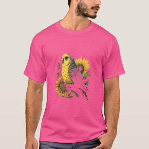 Camiseta Ortografia Mãe Bugerigar Sunflower Parakeet Bird f