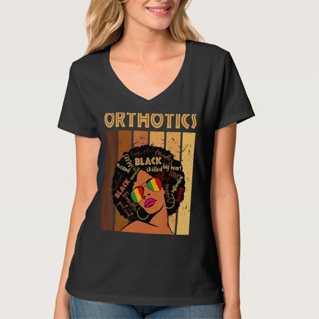 Camiseta Ortotica Mulheres Afro-Americanas Histórias Negras (Frente)