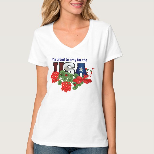 Camiseta Orud2Oray USA V-Neck Tee (Frente)