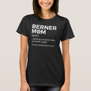 Camiseta Orud Berner Mãe Definição Funny Bernese Mountain