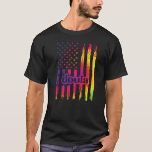 Camiseta Orud Doula Us Flag Postpartum Doula